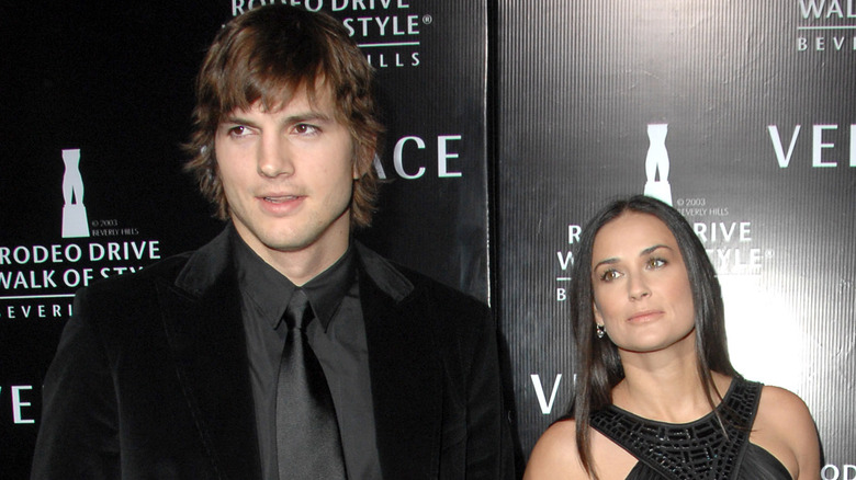 Ashton Kutcher and Demi Moore red carpet