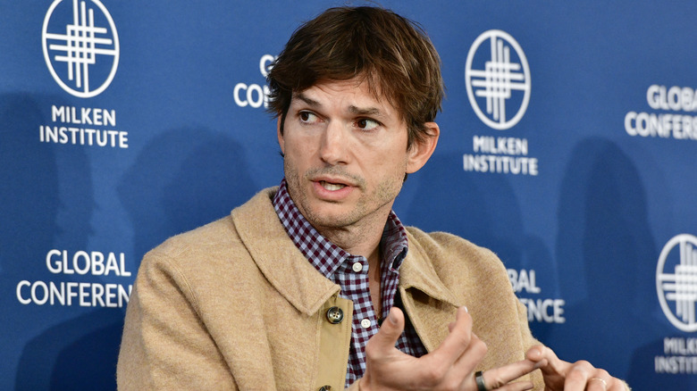 Ashton Kutcher talking