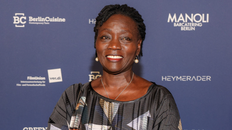 Auma Obama smiling