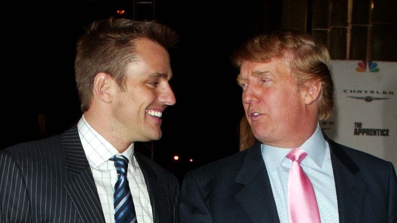 Bill Rancic and Donald Trump talking