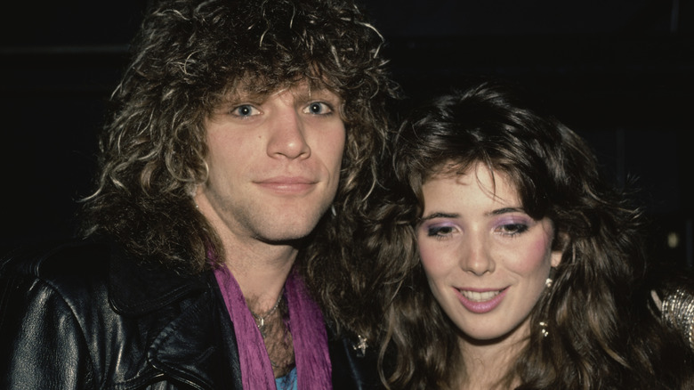 Jon Bon Jovi and Dorothea Hurley smiling