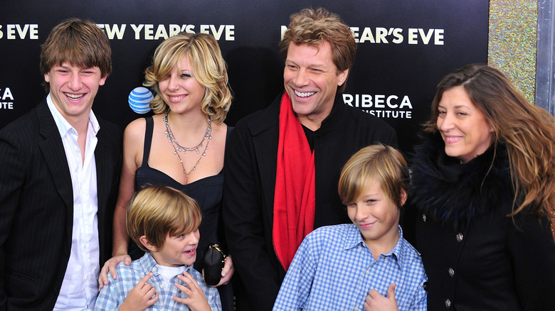 Jon Bon Jovi with his family