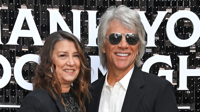 Dorothea Hurley and Jon BOn Jovi smiling