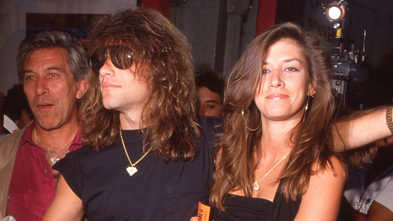 Jon Bon Jovi and Dorothea Hurley smiling