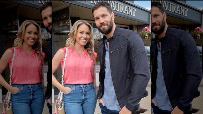 Stephanie Bennett and Casey Deidrick posing together 