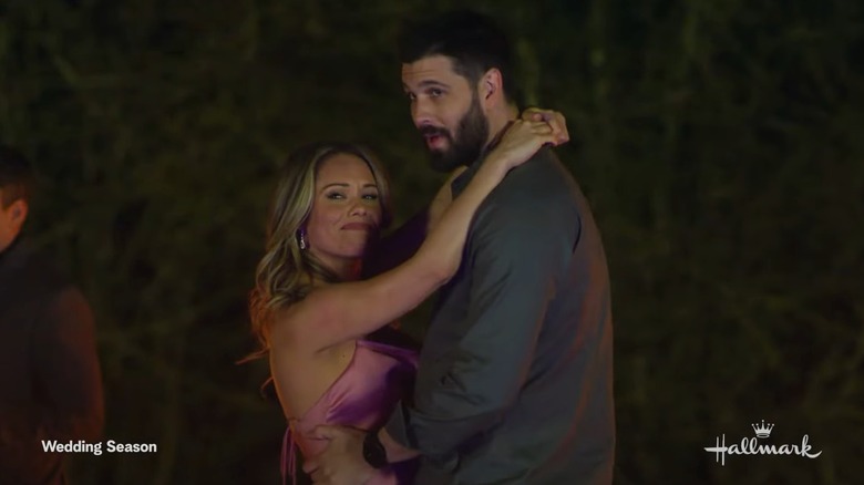 Stephanie Bennett and Casey Deidrick dancing in "Wedding Season"