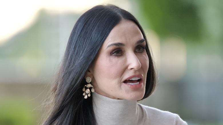 Demi Moore speaking