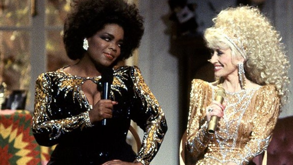 Dolly and Oprah talking