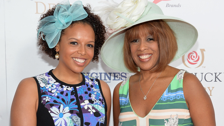 Gayle King and Kirby Bumpus smiling