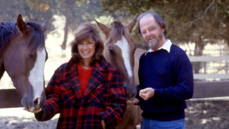 Linda Gray and Ed Thrasher smiling