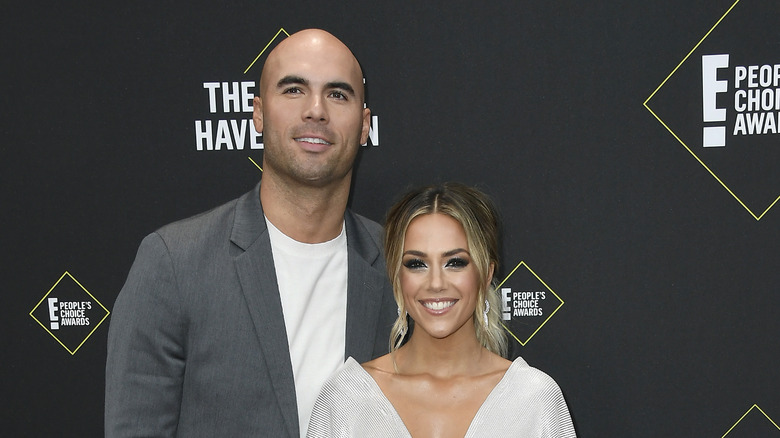 Jana Kramer and Mike Caussin smiling