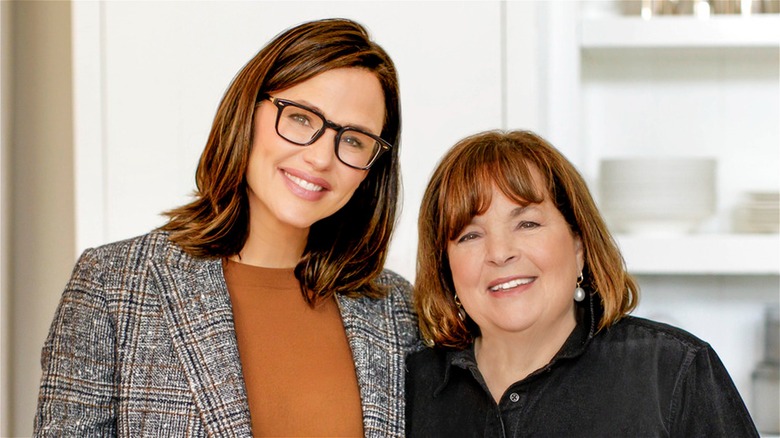 Jennifer Garner and Ina Garten on an episode of "Be My Guest"