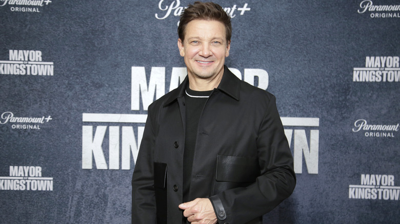 Jeremy Renner in black jacket