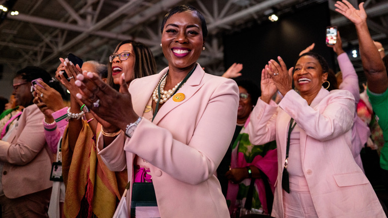 Members of Alpha Kappa Alpha in Dallas, Texas, 2024.