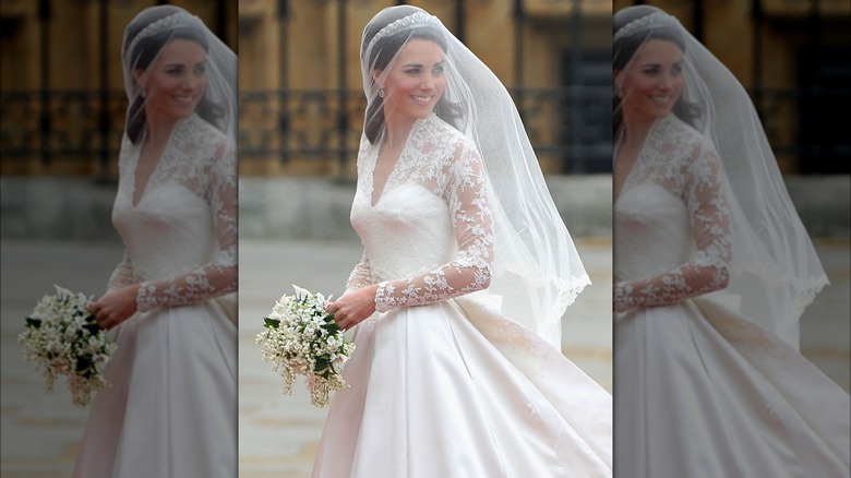 Kate Middleton in wedding dress