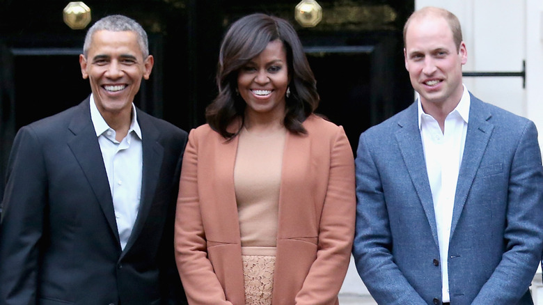 President Obama and Michelle Obama with Prince William