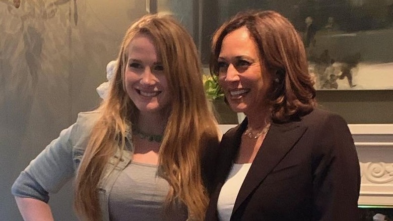 Caroline Giuliani and Kamala Harris