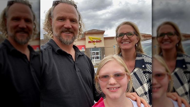 Parents Kody Brown and Christine Brown with their daughter Truely Brown