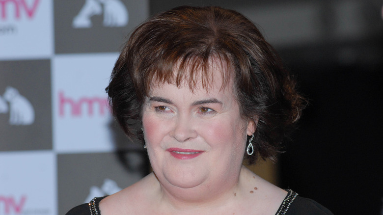 Susan Boyle smiling