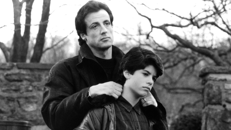 Sage and Sylvester Stallone in "Rocky V"