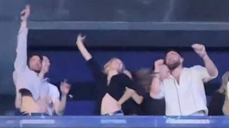 Bradley Cooper, Gigi Hadid, and Travis Kelce dancing