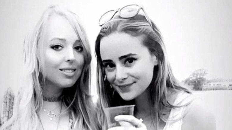 Tiffany Trump and Naomi Biden at a party in Montauk