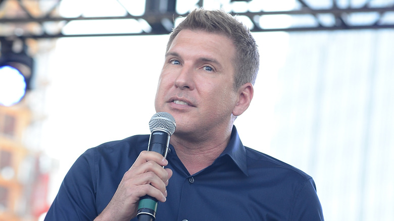 Todd Chrisley speaking at event