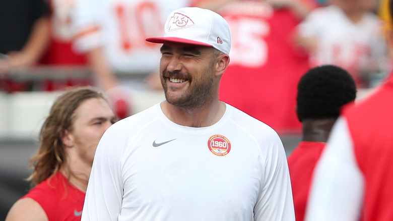 Travis Kelce smiling