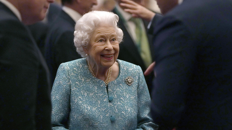 Queen Elizabeth II smiling