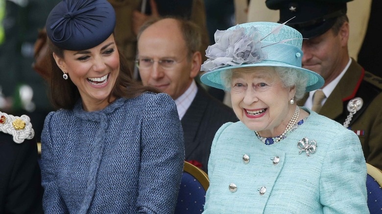 Kate Middleton and the queen