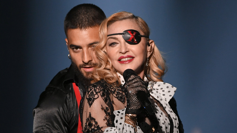 Madona and Maluma performing at the BBMA 