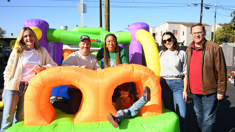 Kimmel family having fun