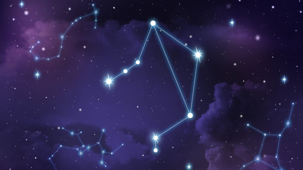 Libra constellation in sky