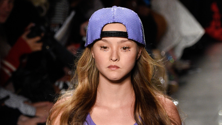 Devon Aoki on runway