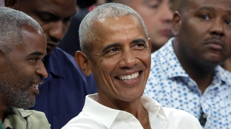 Barack Obama smiling