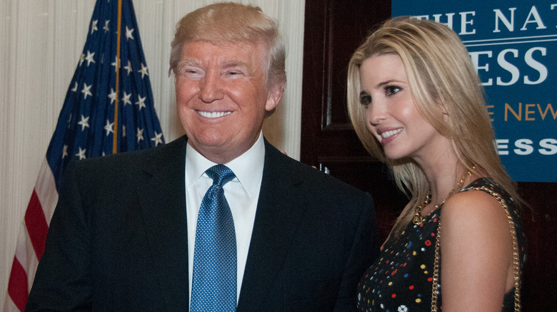 Donald Trump and Ivanka Trump smiling