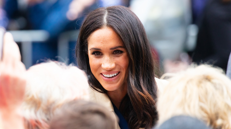 Meghan Markle smiling