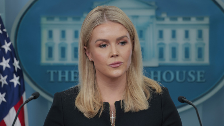 Karoline Leavitt at the daily White House press briefing