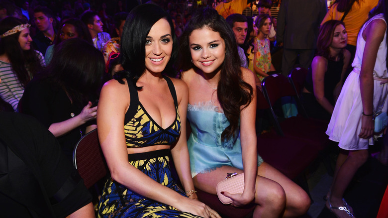 Katy Perry Selena Gomez smiling