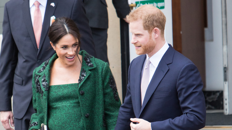 Meghan Markle and Prince Harry smiling