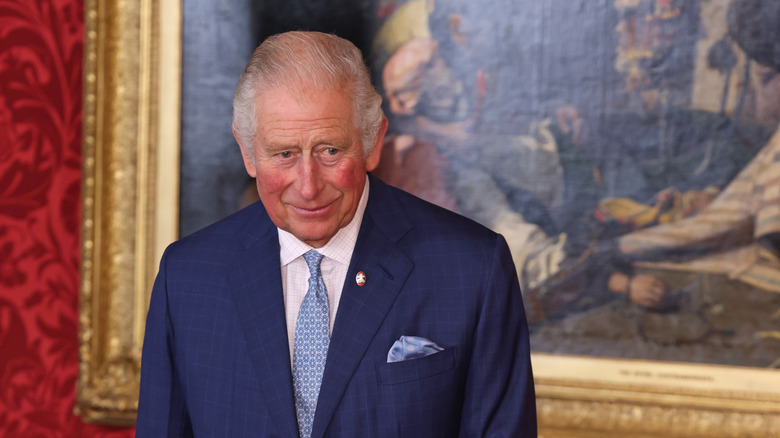 Prince Charles, Prince of Wales during the Prince's Trust Awards Trophy Ceremony at St James Palace on October 21, 2021 in London