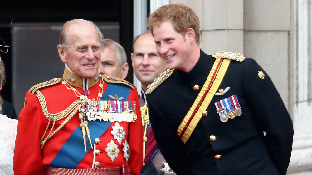 Prince Philip and Prince Harry