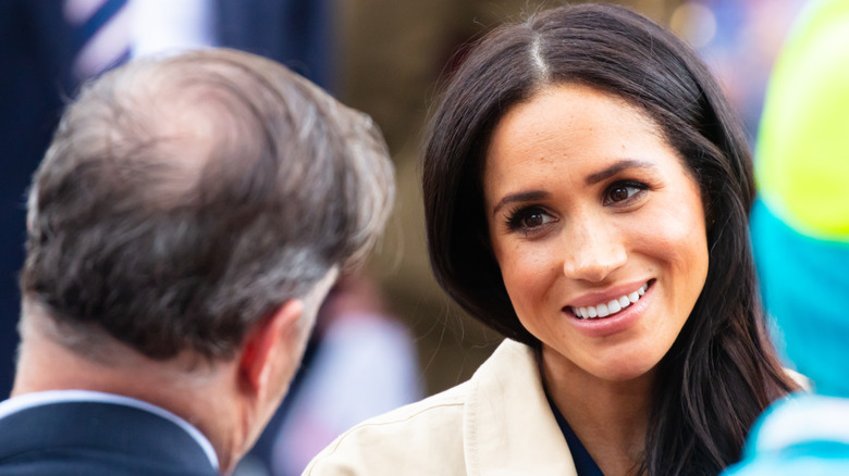 Meghan Markle smiling