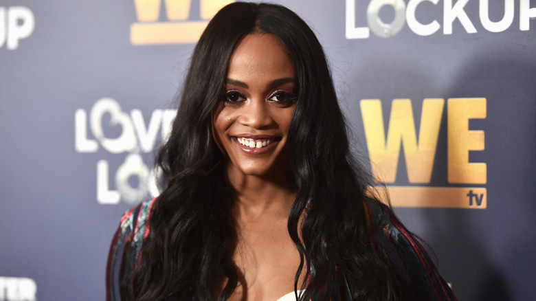 Rachel Lindsay posing on the red carpet