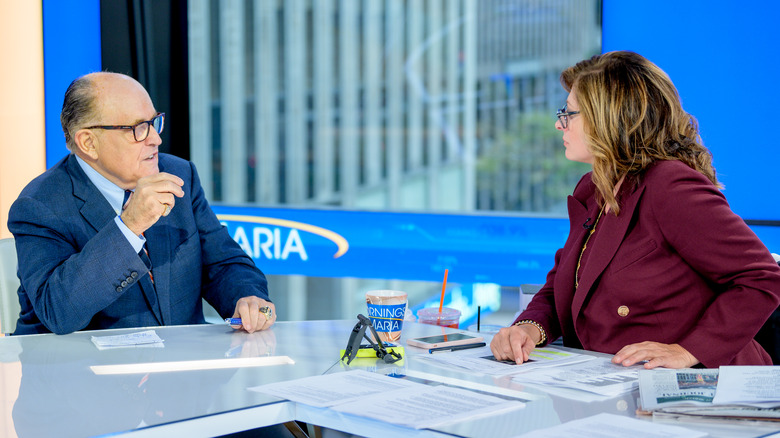 Giuliani speaking to Maria Bartiromo in 2019