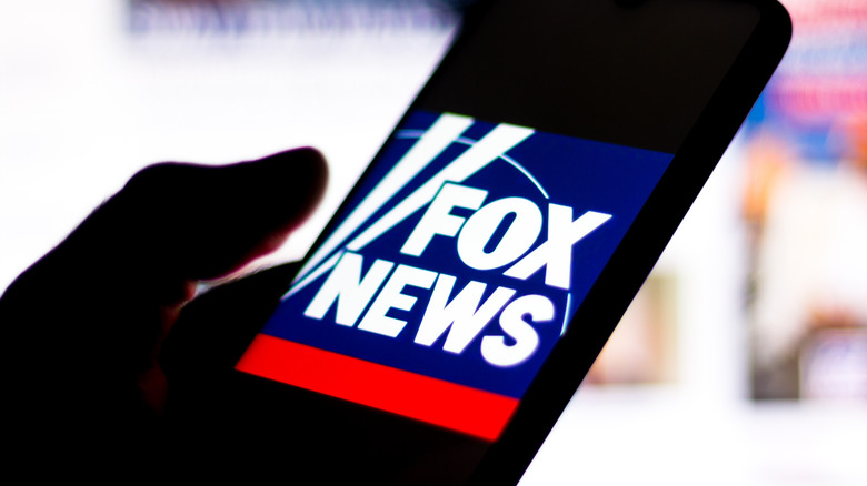 Fox news logo on a phone