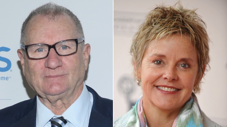 Actors Ed O'Neill and Amanda Bearse. 