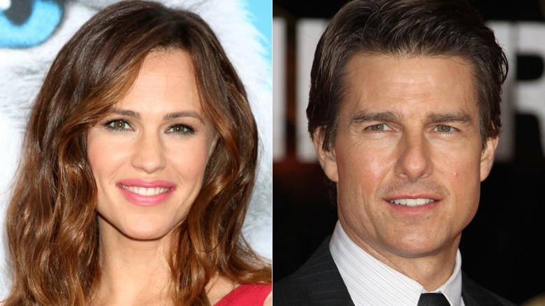 Split of Jennifer Garner and Tom Cruise smiling