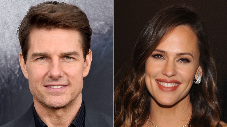 Split of Jennifer Garner and Tom Cruise smiling