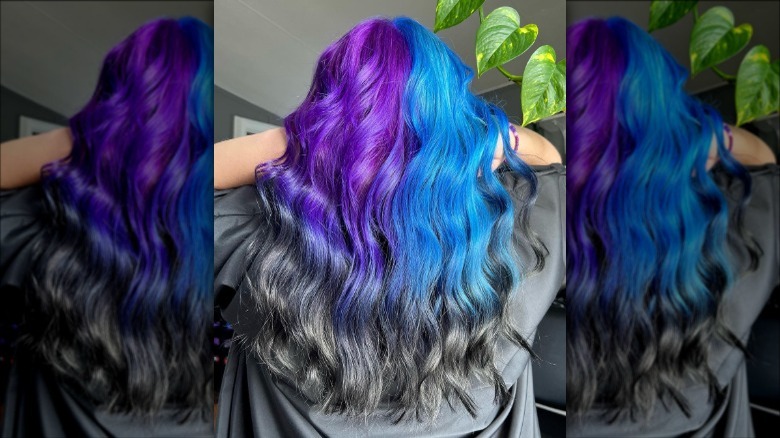 split-dye dip-dye hairstyle